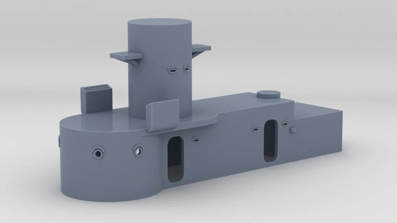 1/100 USS Helena (CL-50) Aft Deck 3 - distefan 3d print
