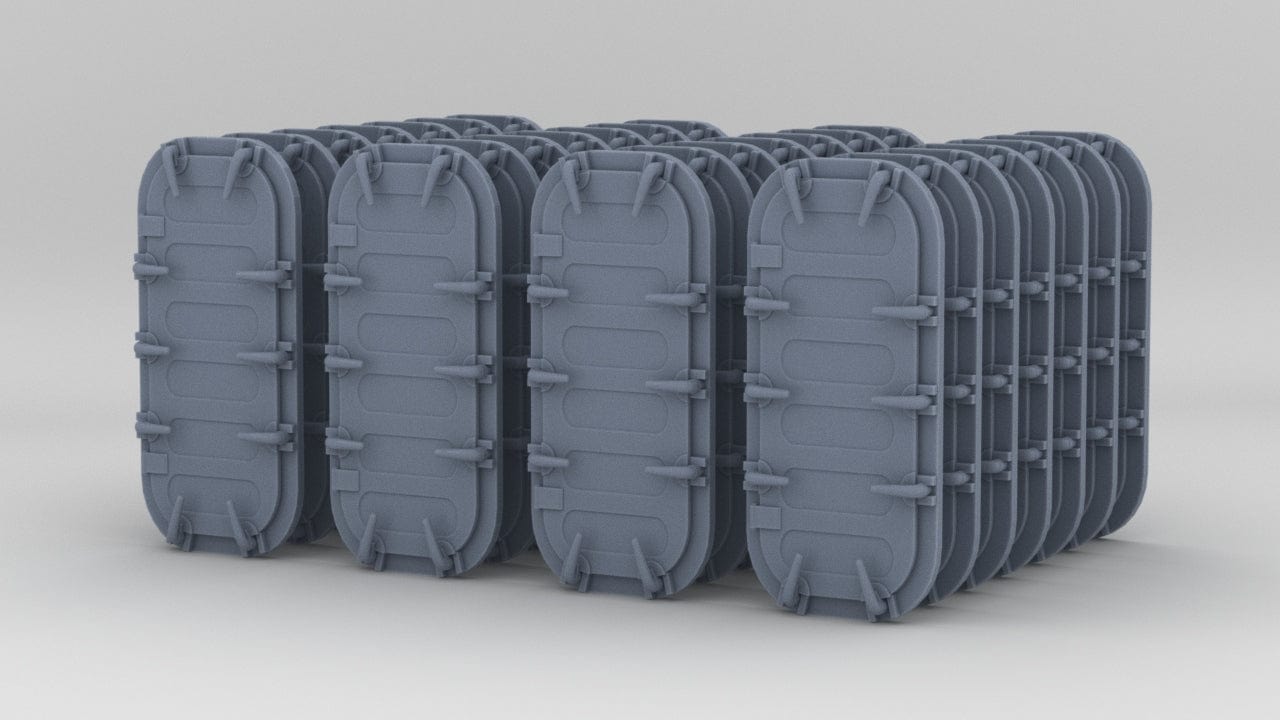 1/100 USS Helena (CL-50) Watertight Doors Set (28pcs) - distefan 3d print