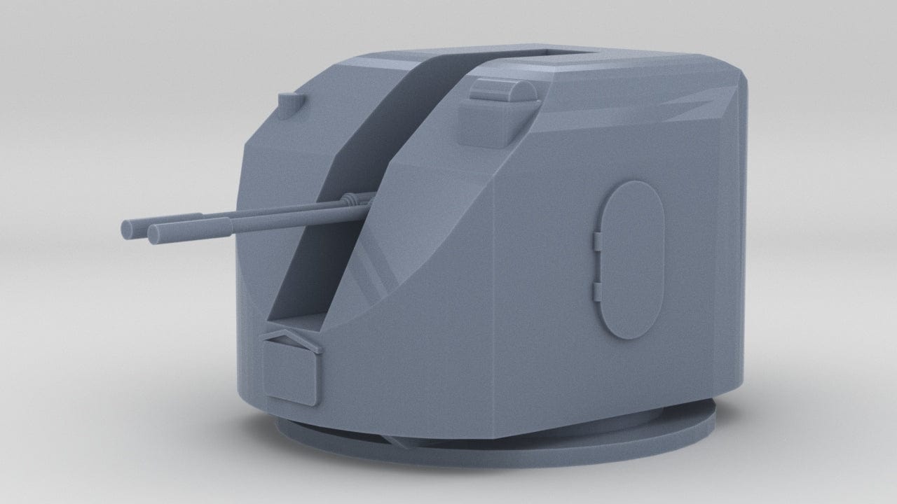 1/100 USSR Twin 76mm Gun - distefan 3d print