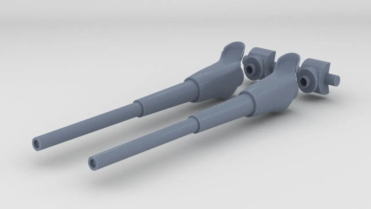 1/100 DKM 15cm SKC-34 in Drh LC/34 Barrel w/ Bag Set (2pcs) - distefan 3d print