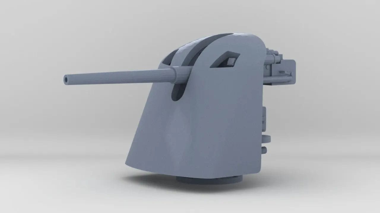 1/100 DKM 8.8 cm SK L/45 Naval Gun - distefan 3d print