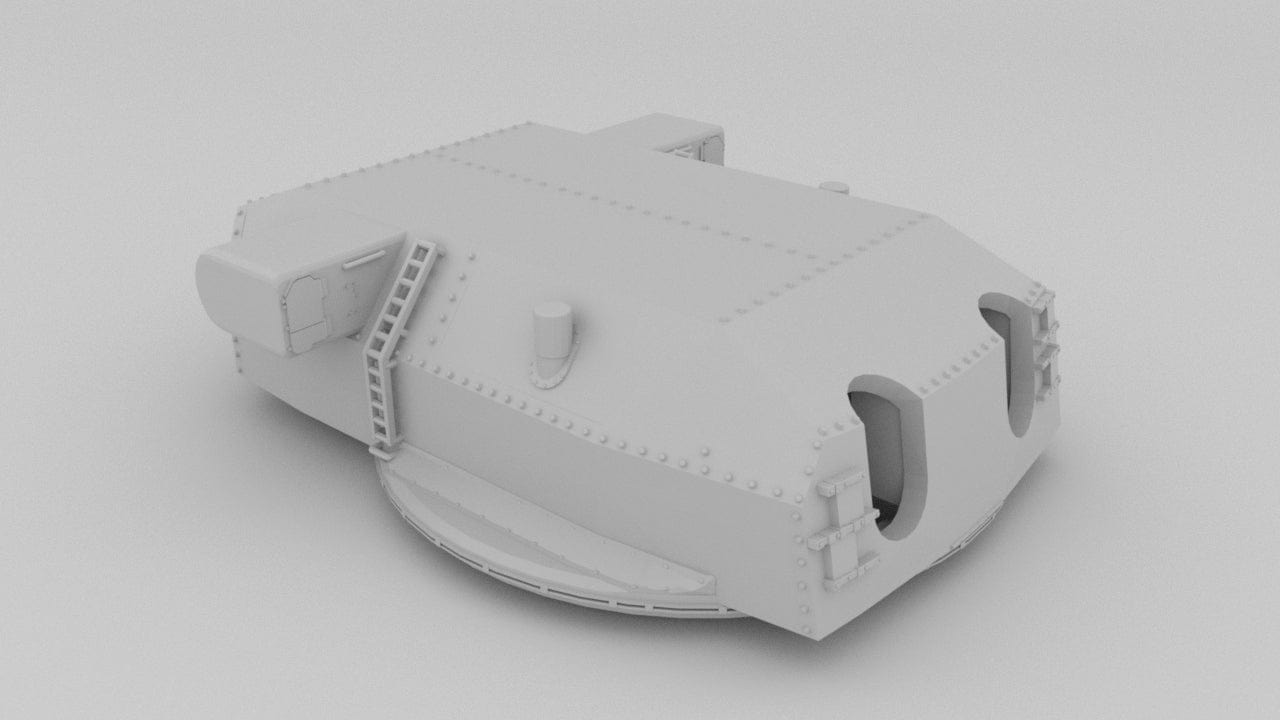 1/100 DKM Bismarck 380mm SK C/34 Turret B & C - distefan 3d print