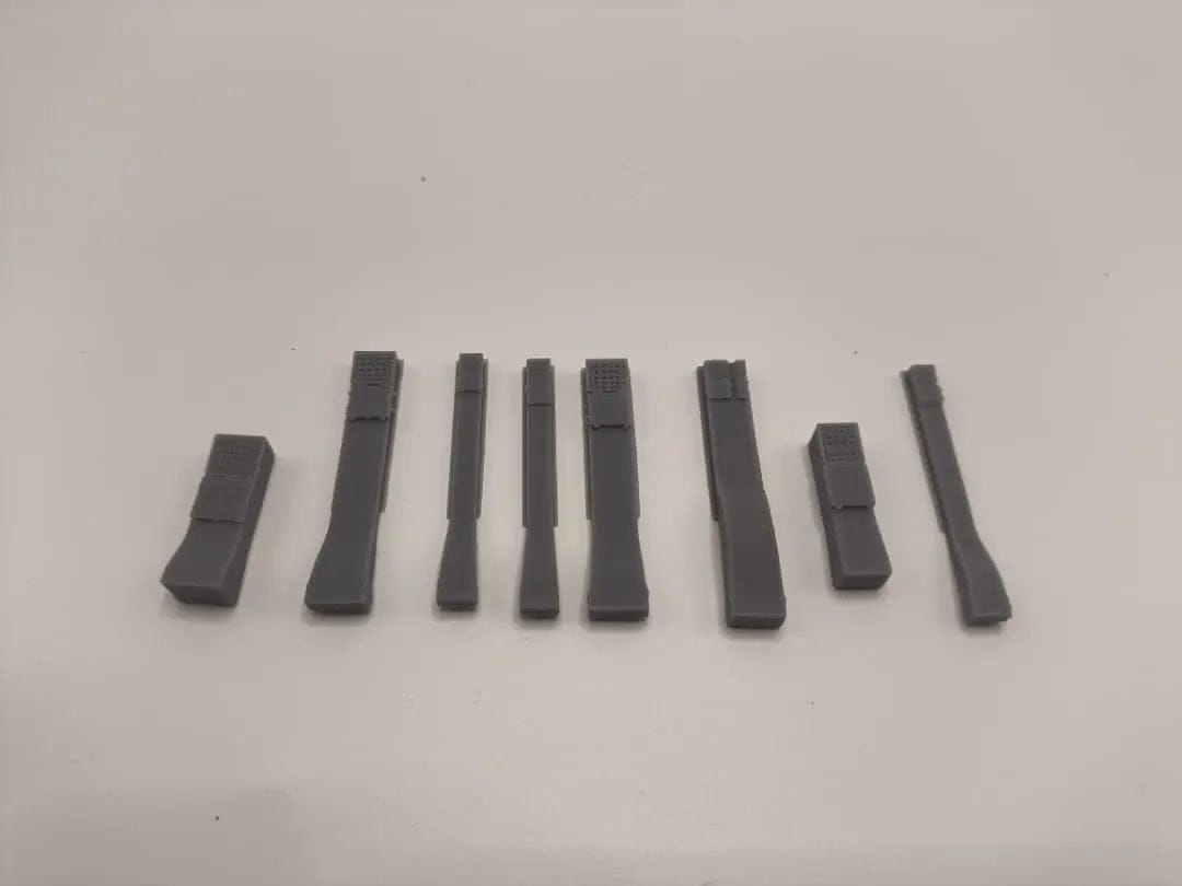 1/100 DKM Bismarck Aft Turret Vents Set - distefan 3d print