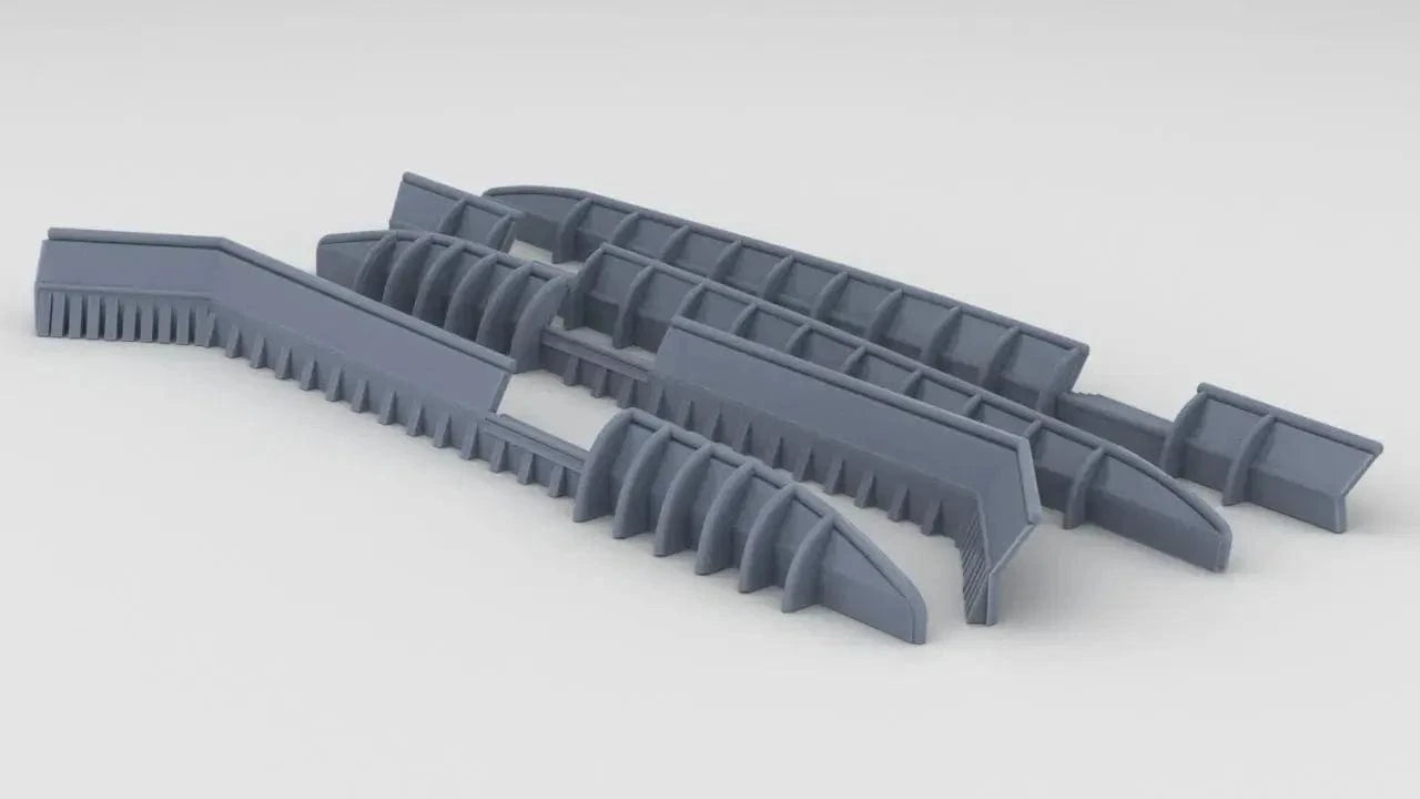 1/100 DKM Bismarck Wavebreaker Set - distefan 3d print