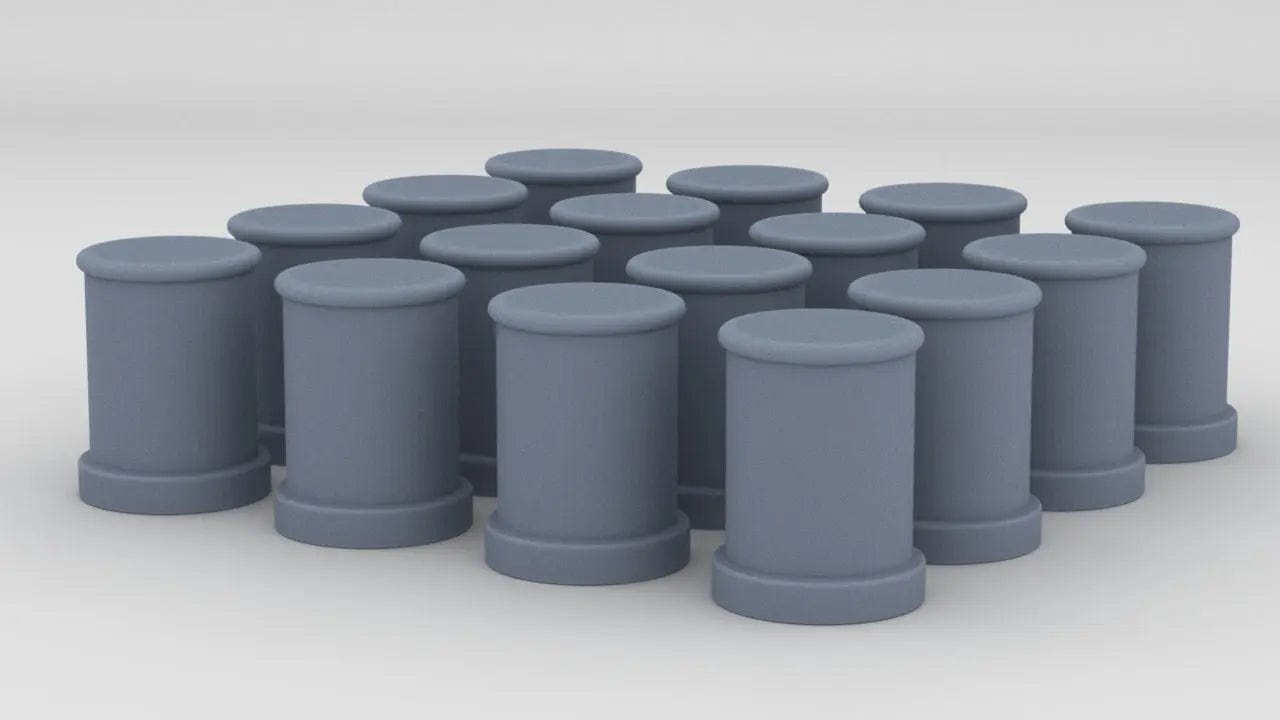 1/100 DKM Bollards Set (16pcs) - distefan 3d print