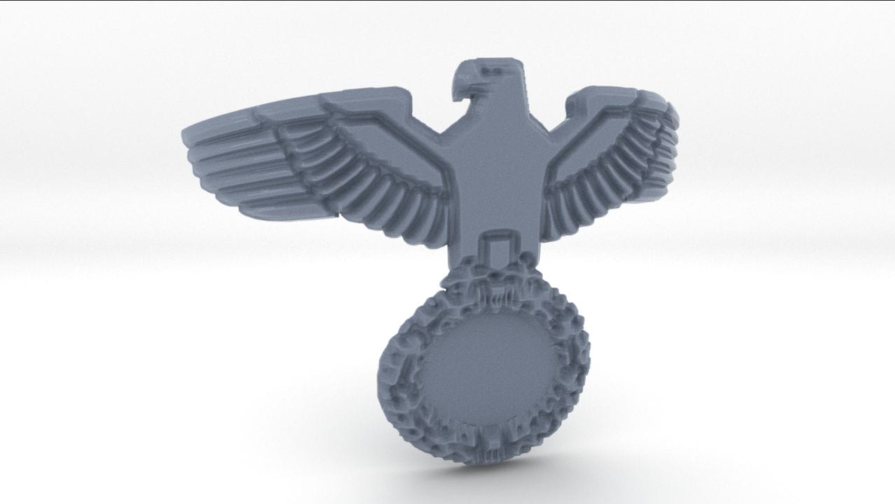 1/100 DKM Graf Spee Stern Eagle Motif Resin3Dinteractive