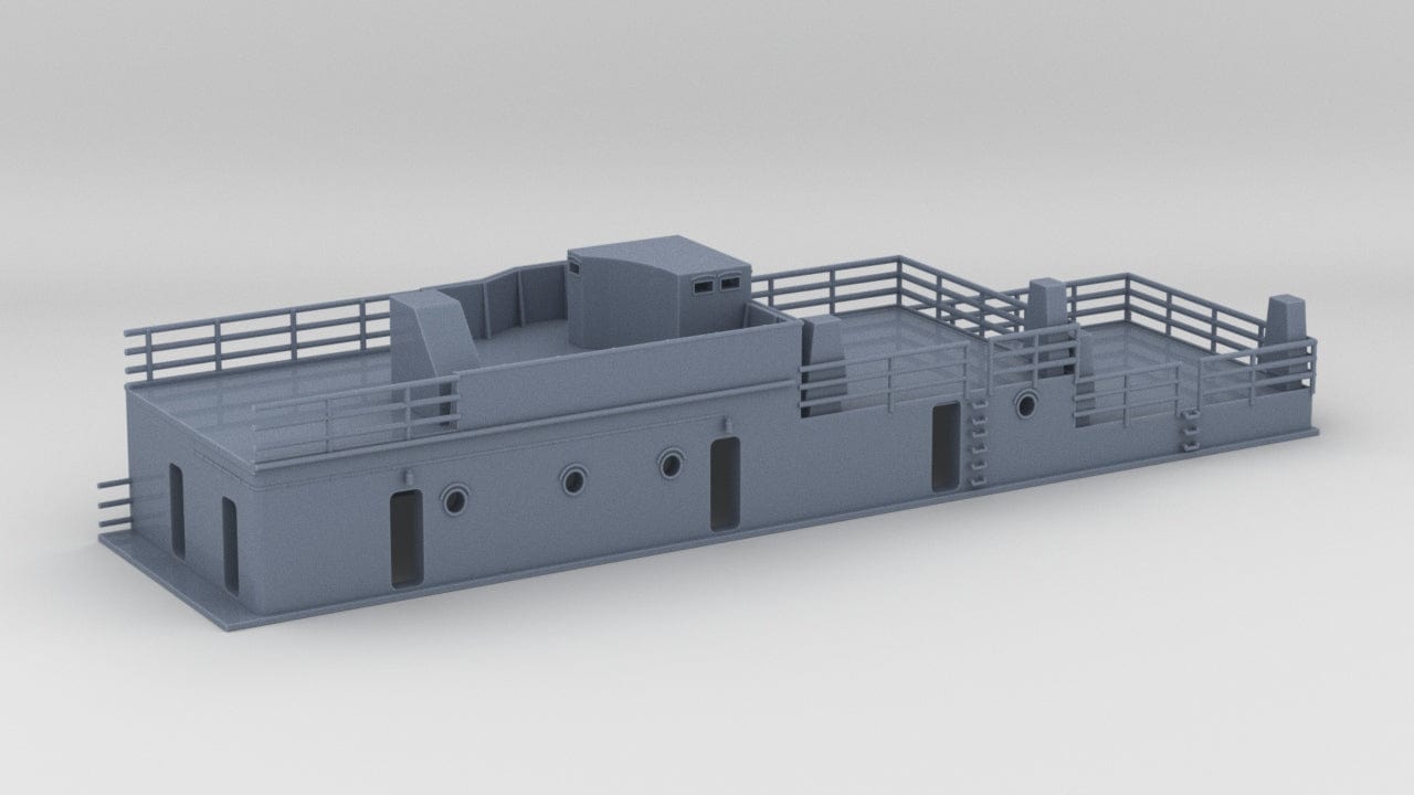 1/100 DKM Graf Zeppelin Aft Deck 1 - distefan 3d print