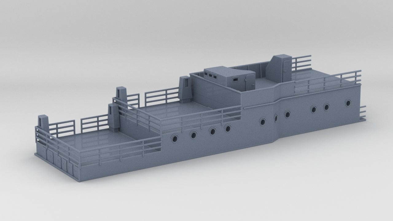 1/100 DKM Graf Zeppelin Aft Deck 1 - distefan 3d print
