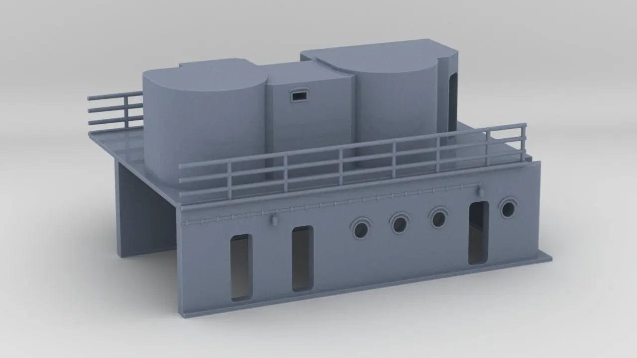 1/100 DKM Graf Zeppelin Amidships Deck 1 - distefan 3d print
