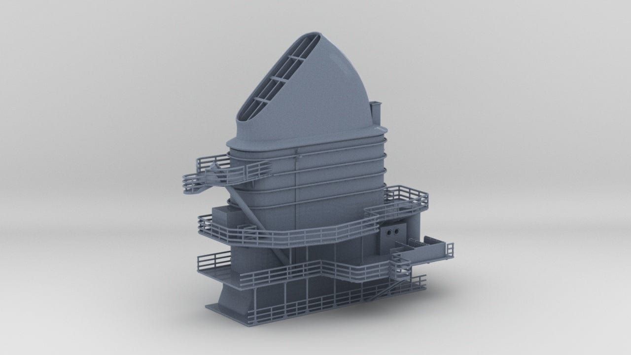 1/100 DKM Graf Zeppelin Funnel - distefan 3d print