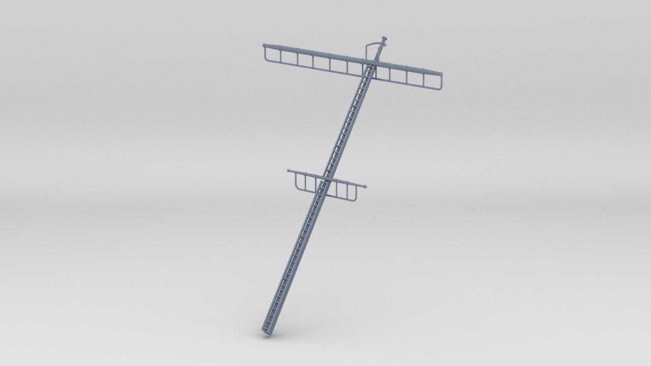 1/100 DKM Graf Zeppelin Funnel Mast - distefan 3d 