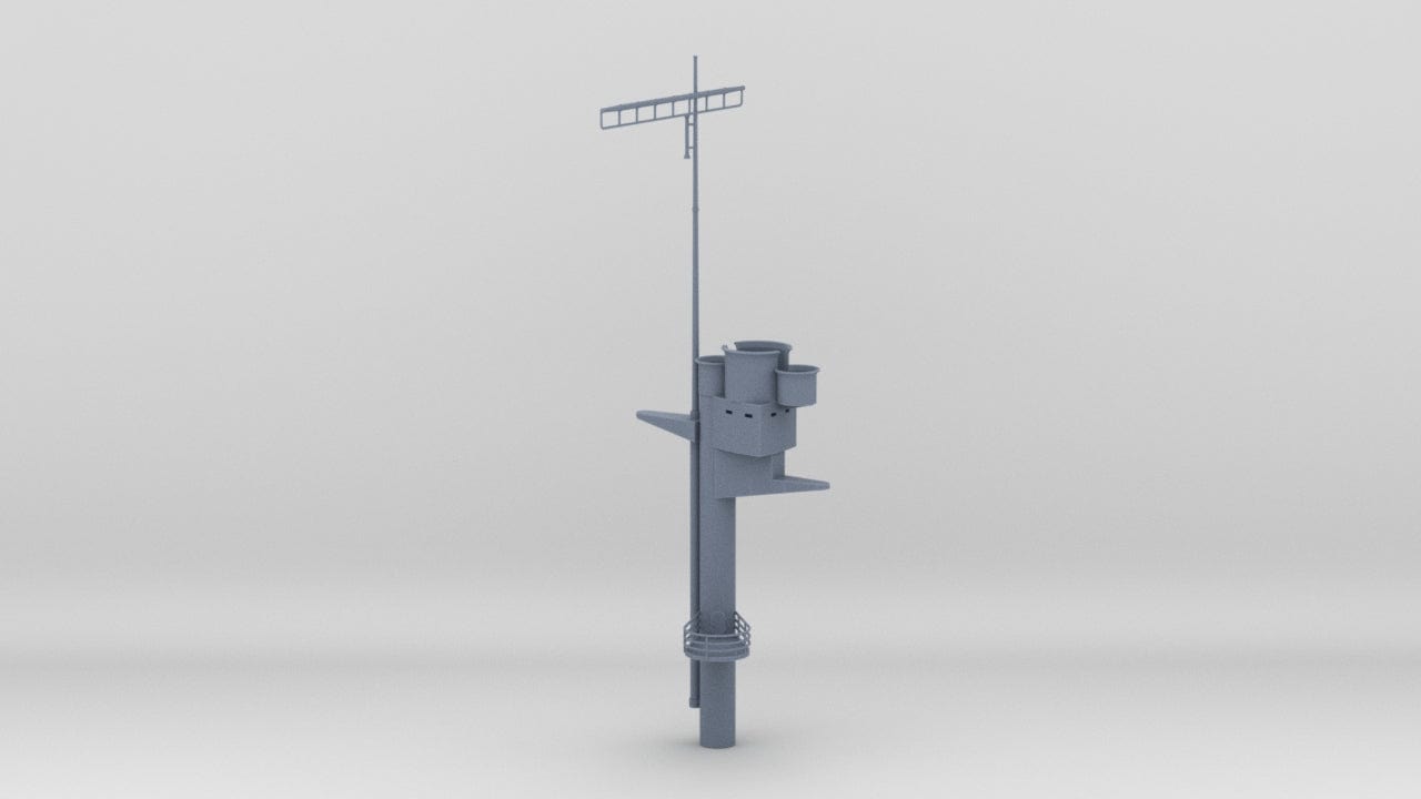 1/100 DKM Graf Zeppelin Main Mast - distefan 3d print