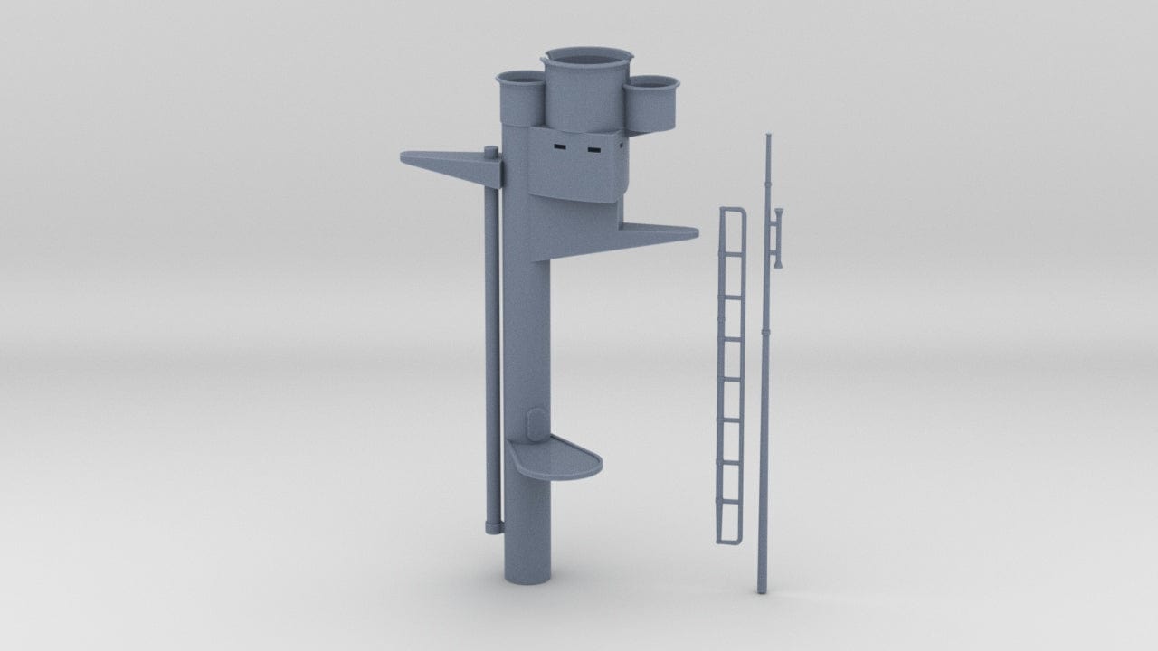 1/100 DKM Graf Zeppelin Main Mast - distefan 3d print
