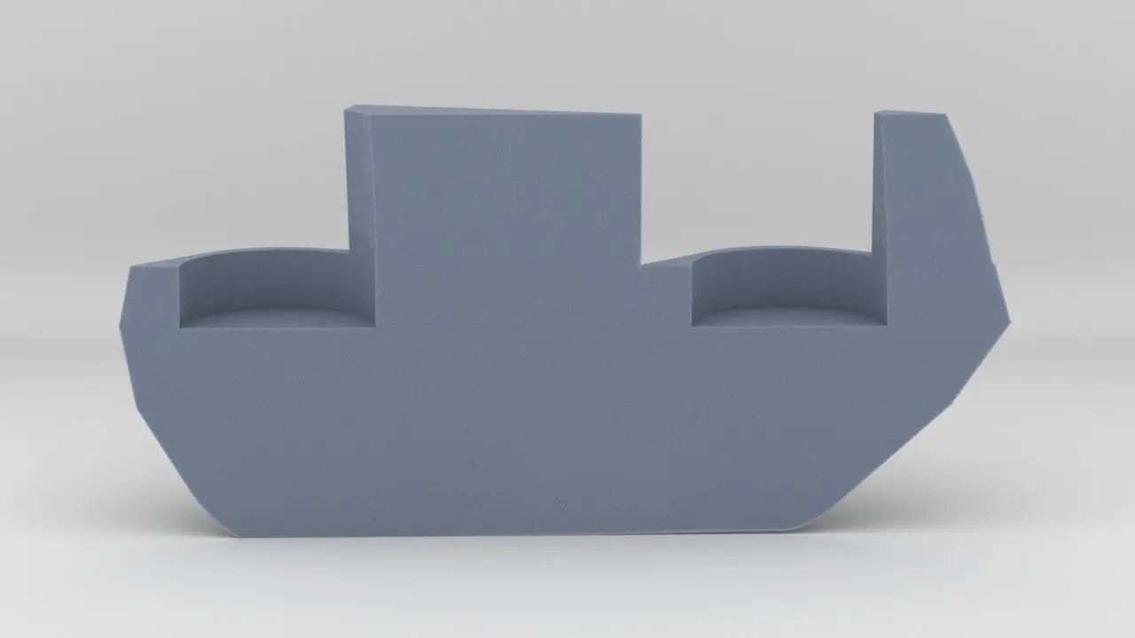 1/100 DKM Graf Zeppelin Port Hull 15cm Gun Back Tub - distefan 3d print