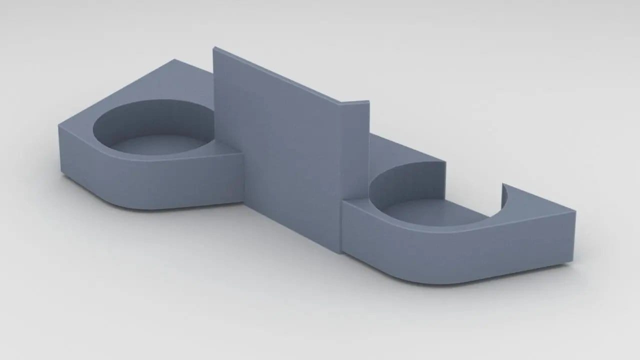 1/100 DKM Graf Zeppelin Starboard Hull 15cm Gun Front Tub - distefan 3d print