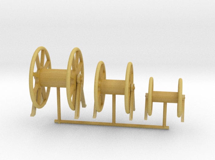 1/100 DKM Hauser rope barrels without rope set - distefan 3d print