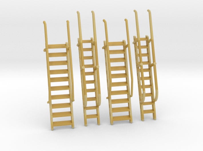 1/100 DKM ladders shorter set 4pcs - distefan 3d print