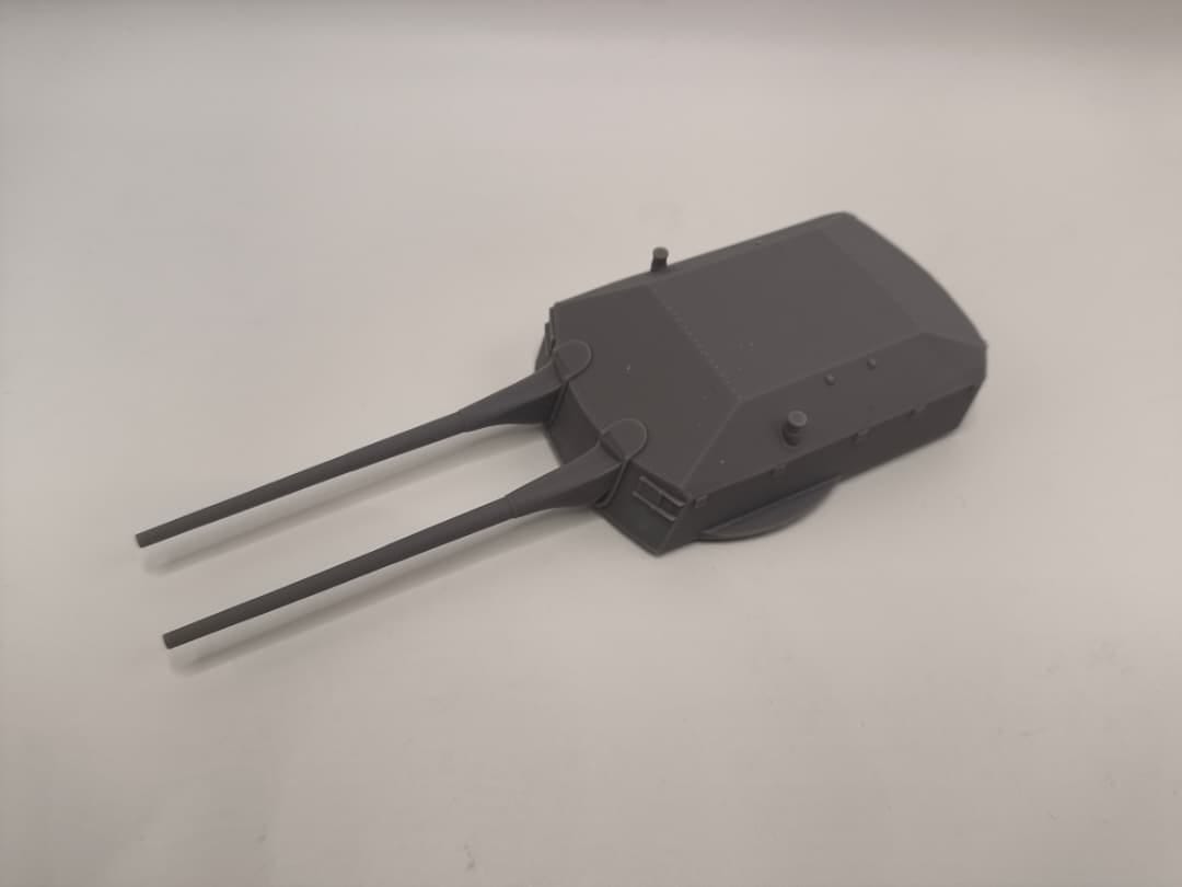 1/100 DKM Prinz Eugen 20.3cm (8in) SK L/60 Gun Turret - distefan 3d print