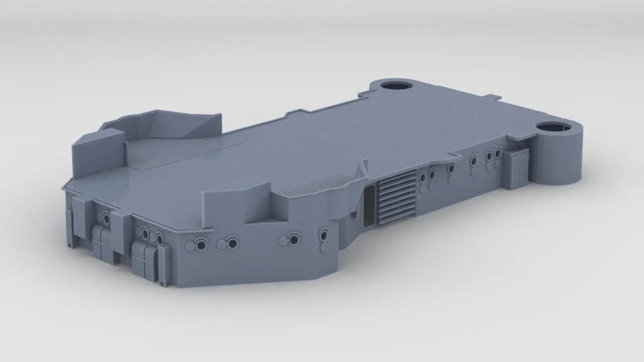 1/100 DKM Prinz Eugen Forward Deck 2 - distefan 3d print
