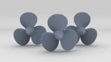 1/100 DKM Prinz Eugen Propellers w/ Central Bore Set (3pcs)