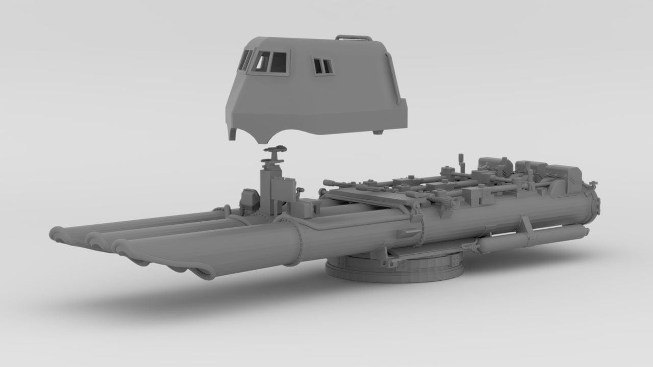 1/100 DKM Prinz Eugen Torpedo Tubes - distefan 3d print