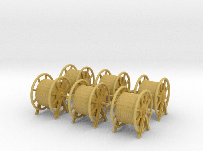 1/100 DKM rope barrels big set 6pcs - distefan 3d print