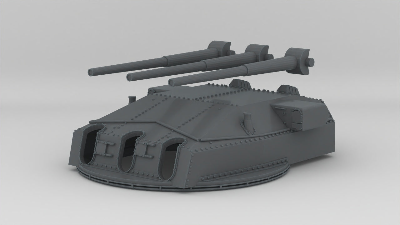 1/100 DKM Scharnhorst 28cm SK C/34 Turret A Set Protosoon – alternate view