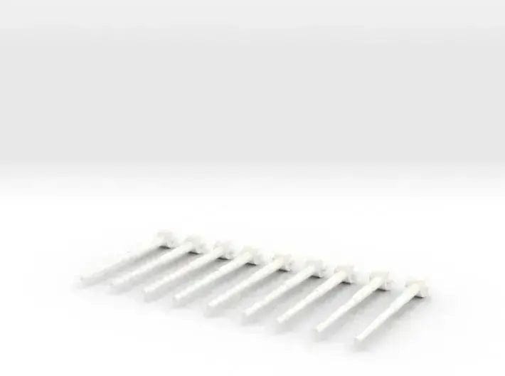 1/100 DKM Scharnhorst 28cm turret barrels set 9pcs - distefan 3d print