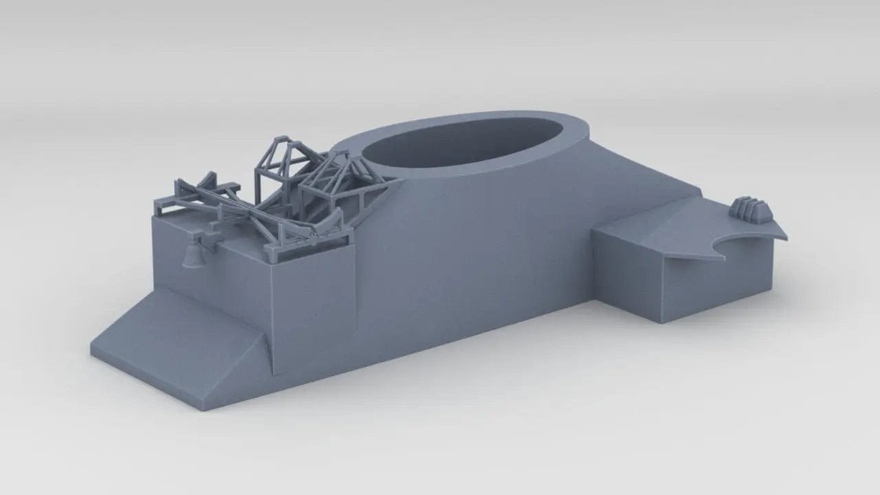 1/100 DKM Scharnhorst Funnel Base - distefan 3d print