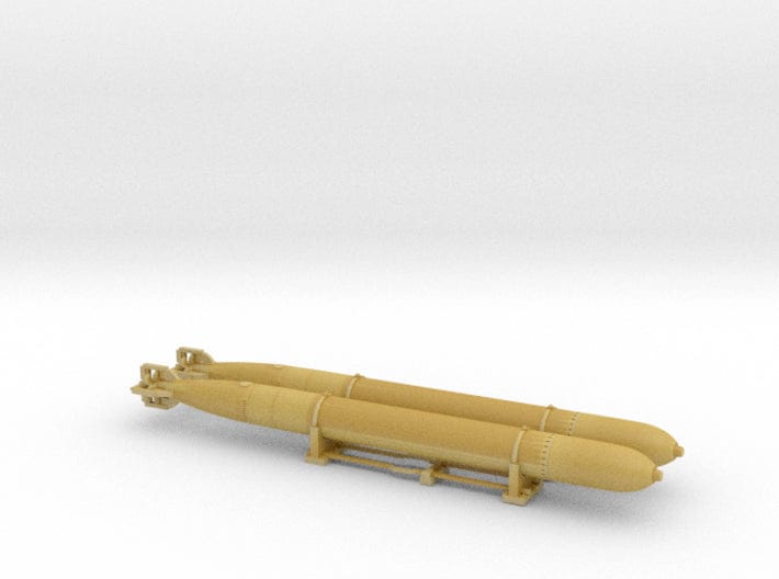 1/100 DKM Schnellboot torpedo mounted set - distefan 3d print