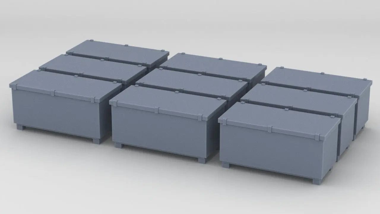 1/100 DKM Storage Locker Set (9pcs) - distefan 3d print