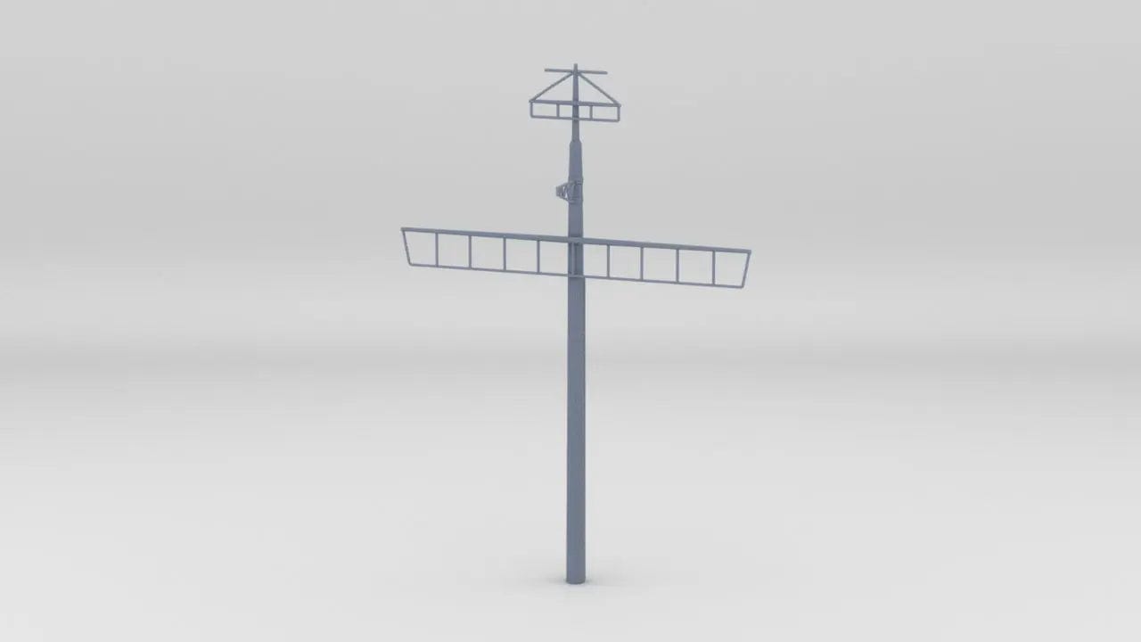 1/100 DKM Tirpitz Forward Mast - distefan 3d print
