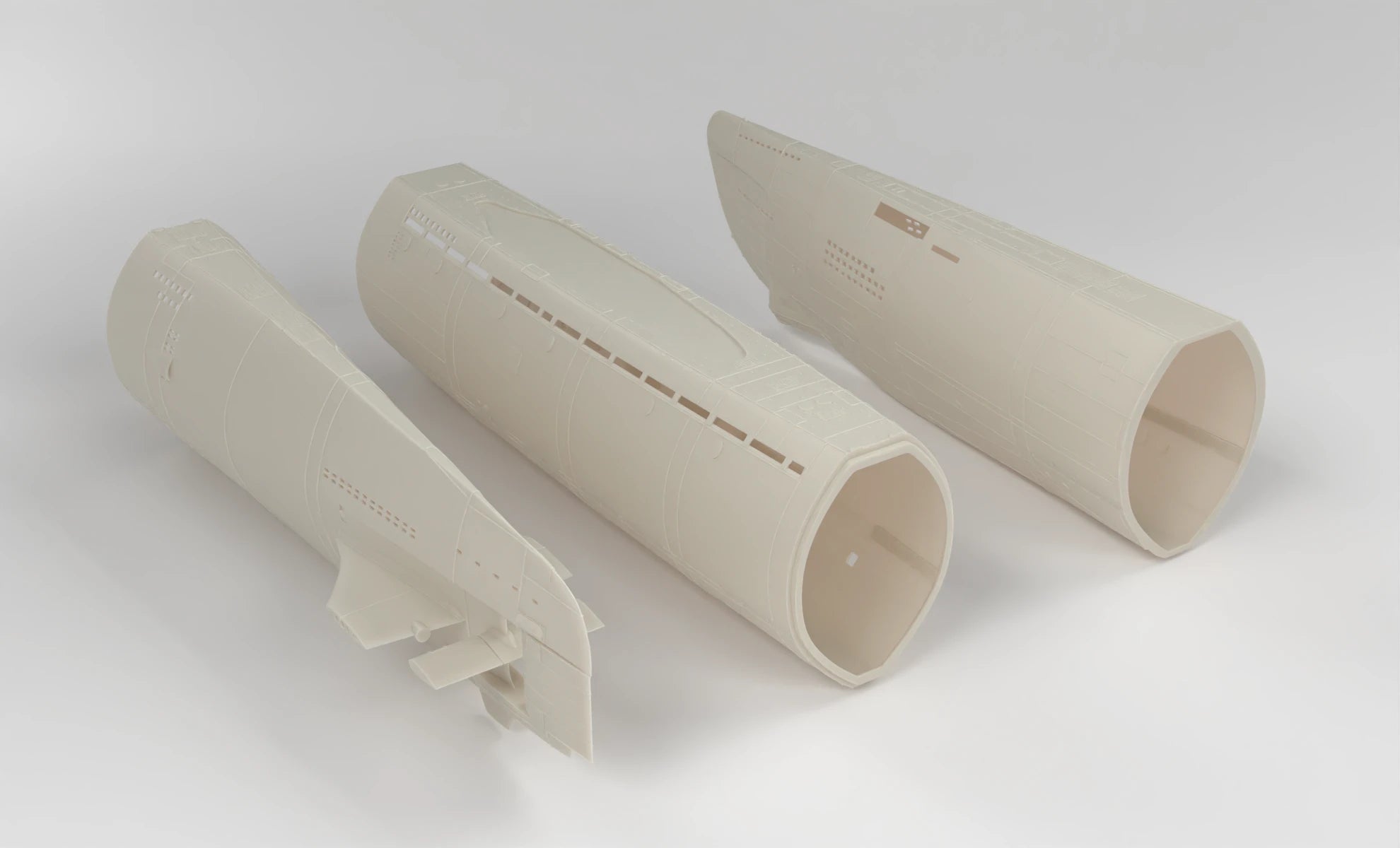 1/100 DKM U-Boot XXI Hull Set Protosoon