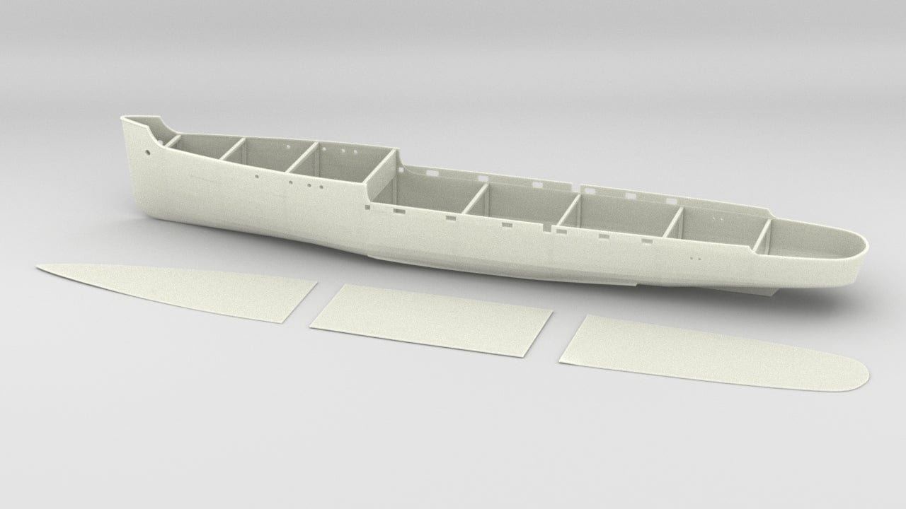1/100 HMS Elfreda Hull Set - distefan 3d print