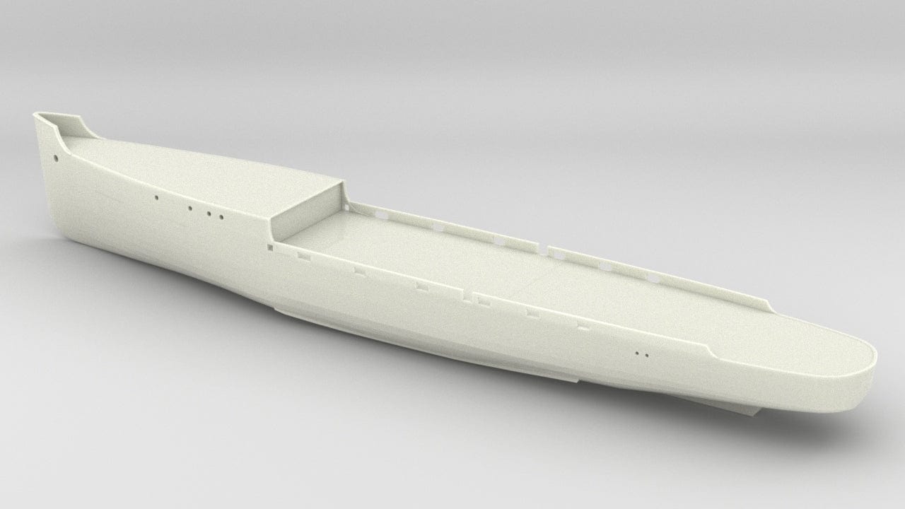 1/100 HMS Elfreda Hull Set - distefan 3d print