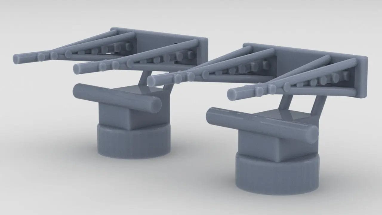 1/100 HMS Warspite 2pdr Pom-Pom Set (2pcs) - distefan 3d print