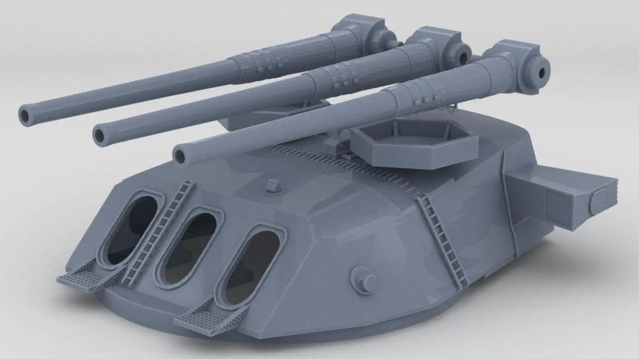 1/100 IJN 46cm/45 (18.1 in) Type 94 Turret B - distefan 3d print