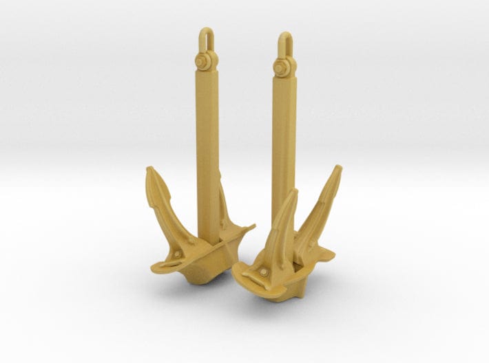 1/100 IJN anchor main 5.5 ton set 2pcs - distefan 3d print