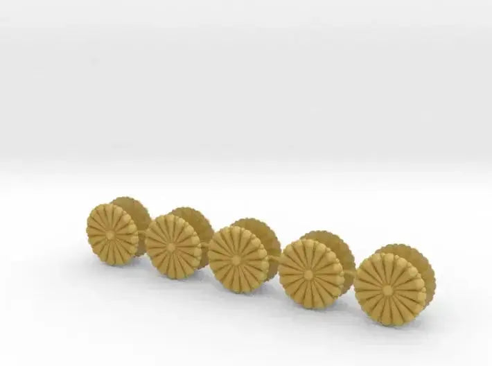 1/100 IJN gold chrysanthemum bent set - distefan 3d print