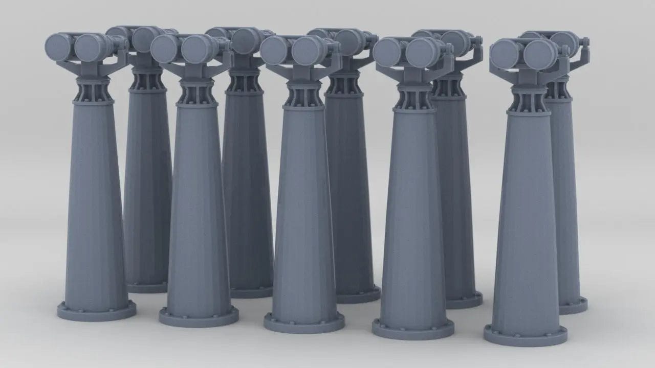 1/100 IJN Typical Binocular Mounting Set (10pcs) - distefan 3d print