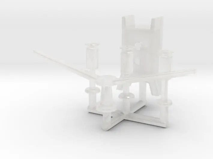 1/100 IJN Yamato crane support set v2 - distefan 3d print