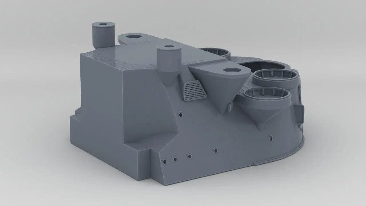 1/100 IJN Yamato Forward Structure - distefan 3d print