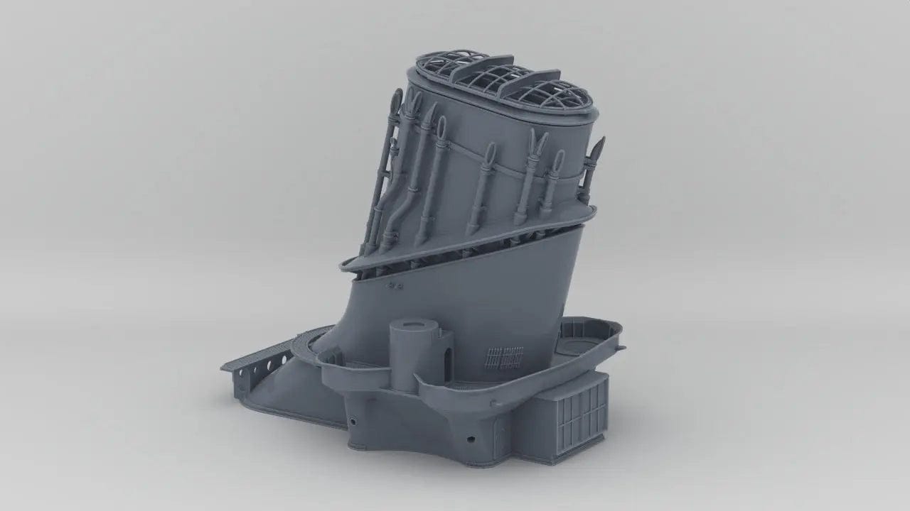 1/100 IJN Yamato Funnel - distefan 3d print