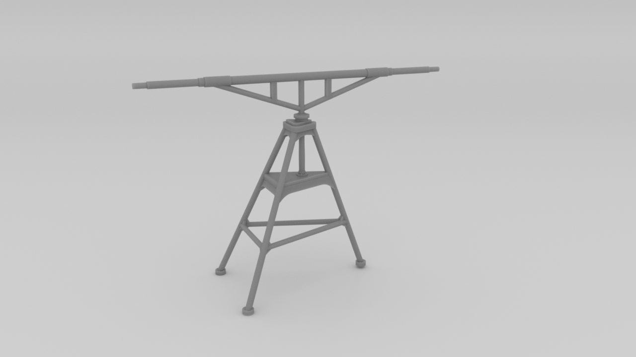 1/100 IJN Yamato Tripod Aerial Mast 15.5cm Turret - distefan 3d print