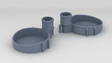 1/100 Richelieu Aft 40mm Tubs Set (2pcs)