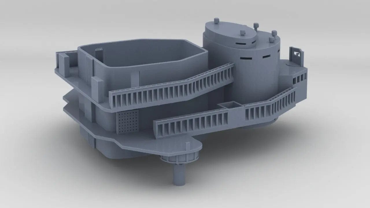 1/100 Richelieu Forward Deck 3 Bridge - distefan 3d print – alternate view