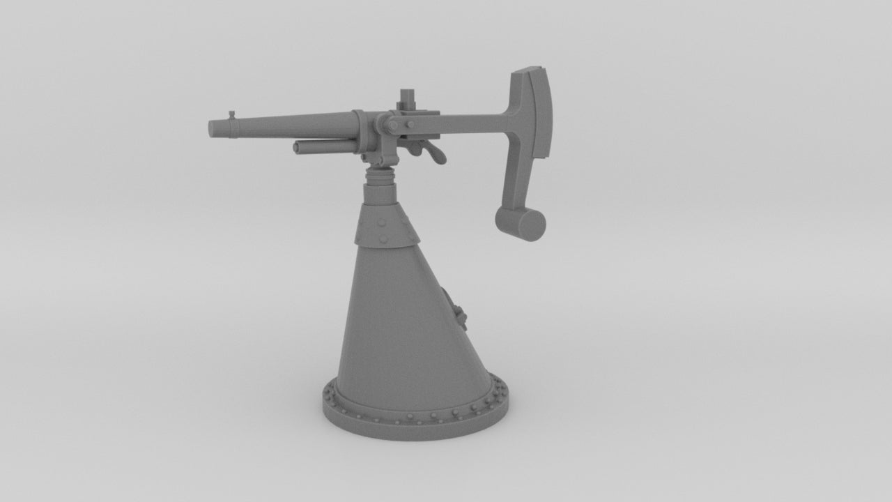 1/100 Russian 37mm Hotchkiss Gun Resin3Dinteractive