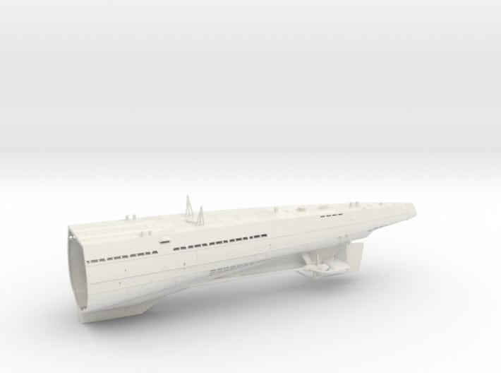1/100 Uboot IXC U-505 hull aft part - distefan 3d print