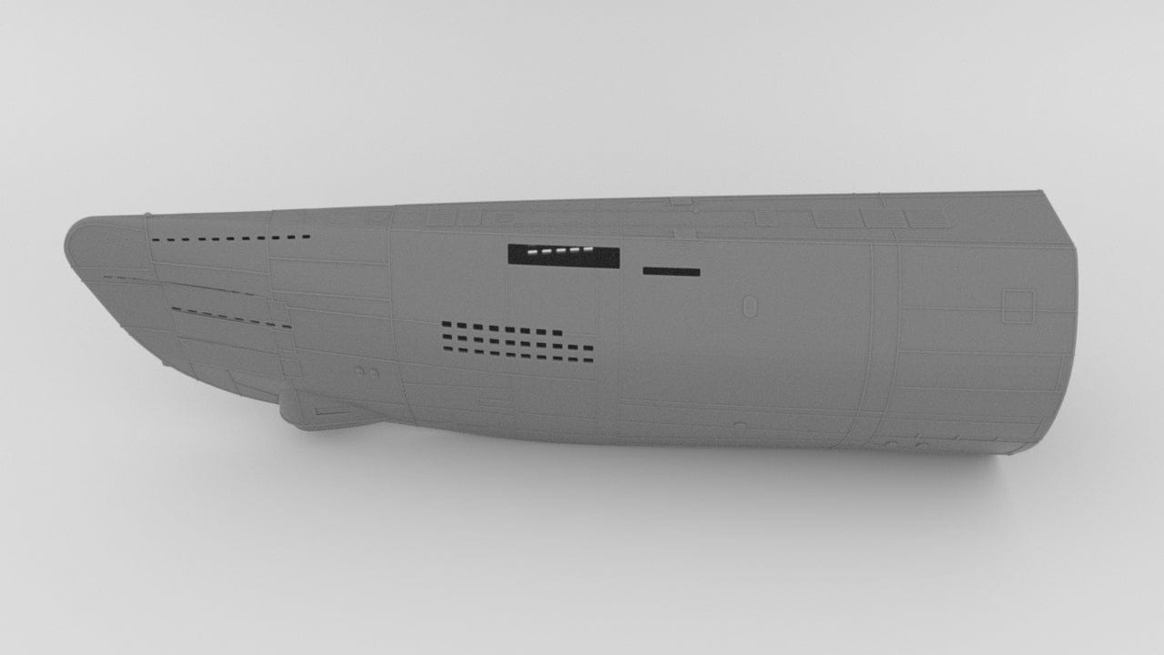 1/100 Uboot XXI Hull Set - distefan 3d print