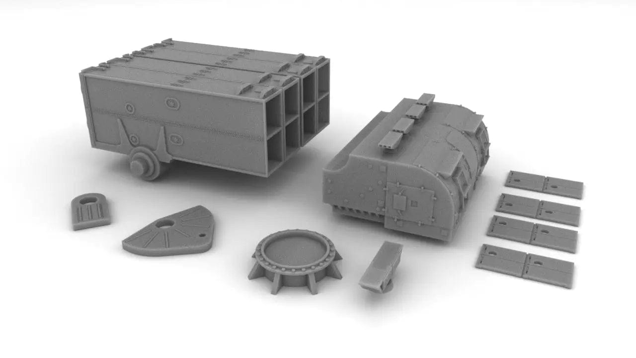 1/100 USA RUR-5A Mark 112 Asroc Launcher Kit v2 - distefan 3d print